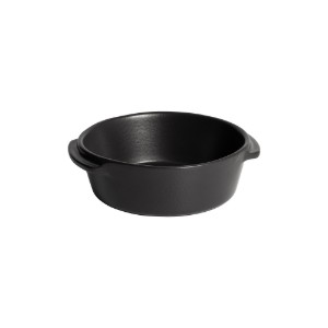 Mini-vas rotund, ceramica, 15cm/0,5L, "Solo", Basalt - Emile Henry