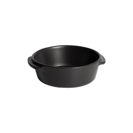 Mini-vas rotund, ceramica, 15cm/0,5L, "Solo", Basalt - Emile Henry