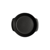 Mini-vas rotund, ceramica, 15cm/0,5L, "Solo", Basalt - Emile Henry