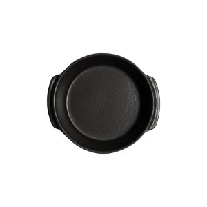 Mini-vas rotund, ceramica, 15cm/0,5L, "Solo", Basalt - Emile Henry