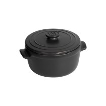Mini-cocotte, ceramica, 13,5cm/0,6L, "Solo", Basalt - Emile Henry
