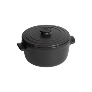Mini-cocotte, ceramica, 13,5cm/0,6L, "Solo", Basalt - Emile Henry