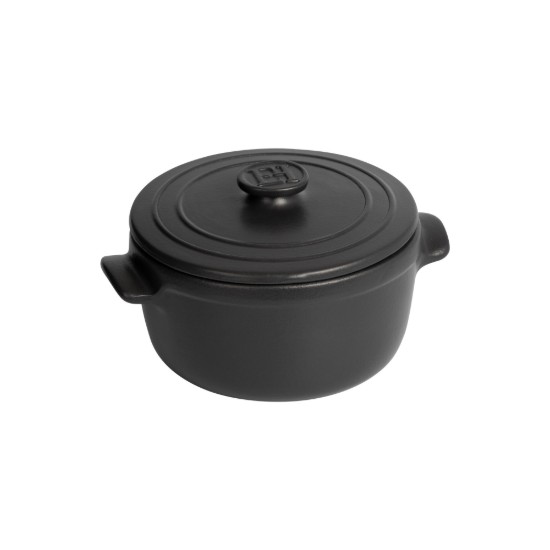 Mini-cocotte, ceramica, 13,5cm/0,6L, "Solo", Basalt - Emile Henry