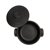 Mini-cocotte, ceramica, 13,5cm/0,6L, "Solo", Basalt - Emile Henry
