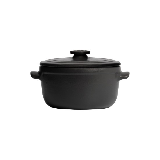Mini-cocotte, ceramica, 13,5cm/0,6L, "Solo", Basalt - Emile Henry
