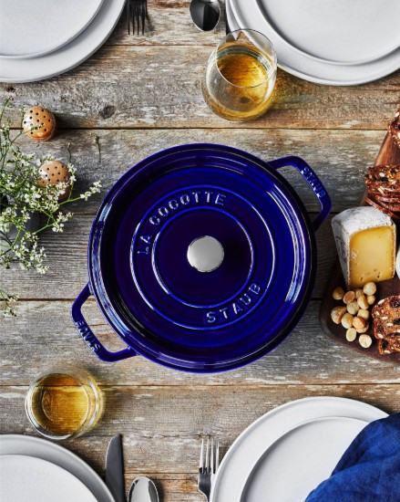 Oala Cocotte fonta, 22cm/2,6L, Dark Blue - Staub