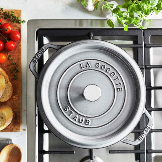 Oala Cocotte fonta, 22cm/2,6L, Graphite Grey - Staub
