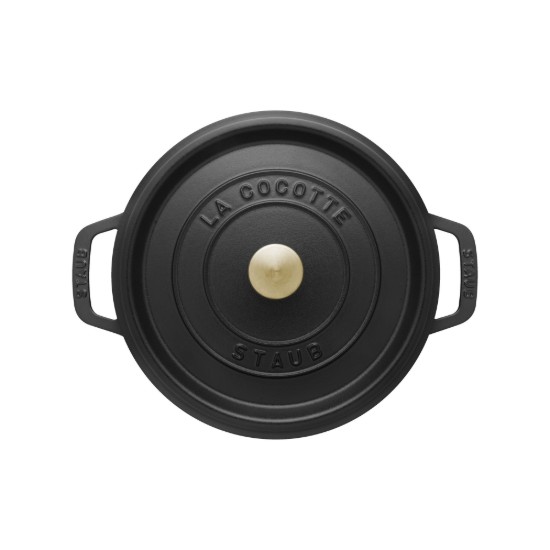 Oala Cocotte fonta, 22cm/2,6L, Black - Staub