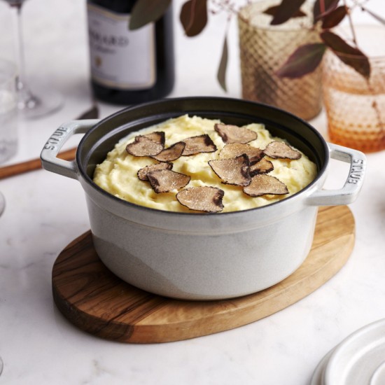 Oala Cocotte fonta, 24cm/3,8L, White Truffle - Staub