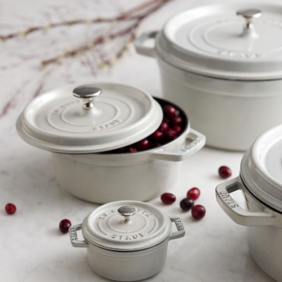 Oala Cocotte fonta, 24cm/3,8L, White Truffle - Staub