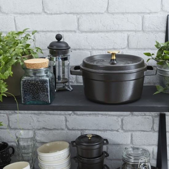 Oala Cocotte fonta, 24cm/3,8L, Black - Staub