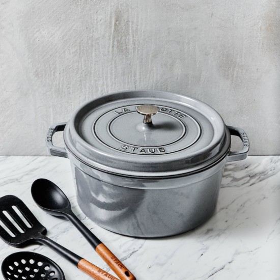 Oala Cocotte fonta, 24cm/3,8L, Graphite Grey - Staub