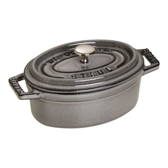 Mini-oala Cocotte, ovala, fonta, 11cm/0,25L, Graphite Grey - Staub