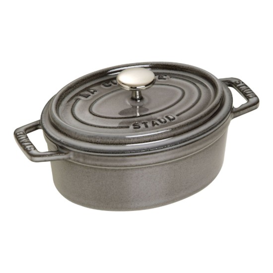 Oala Cocotte ovala, fonta, 15cm/0,6L, Graphite Grey - Staub