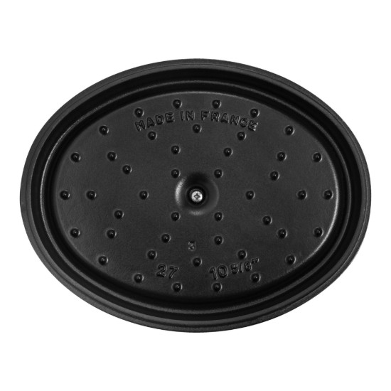 Oala Cocotte ovala, fonta, 27cm/3,2L, White Truffle - Staub