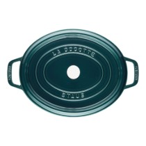 Oala Cocotte ovala, fonta, 37cm/8L, "La Mer" - Staub