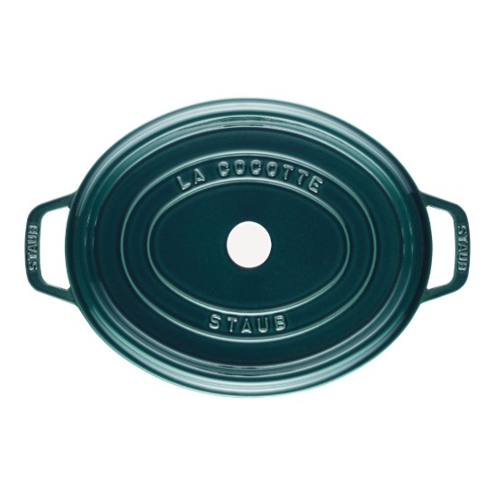Oala Cocotte ovala, fonta, 37cm/8L, "La Mer" - Staub