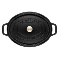 Oala Cocotte ovala, fonta, 29cm/4,2L, Black - Staub