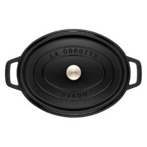 Oala Cocotte ovala, fonta, 29cm/4,2L, Black - Staub