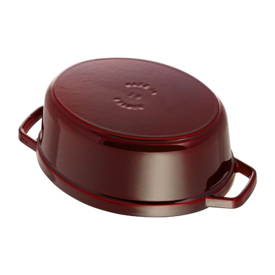 Oala Cocotte ovala, fonta, 29cm/4,2L, Grenadine - Staub