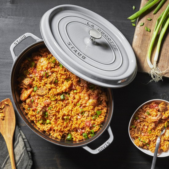 Oala Cocotte ovala, fonta, 31cm/5,5L, Graphite Grey - Staub