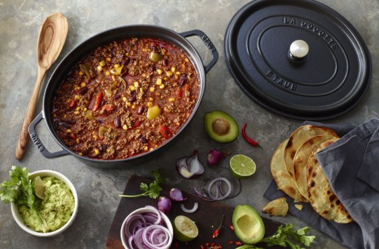 Oala cocotte ovala, fonta, 31cm/5,5 l, Black - Staub