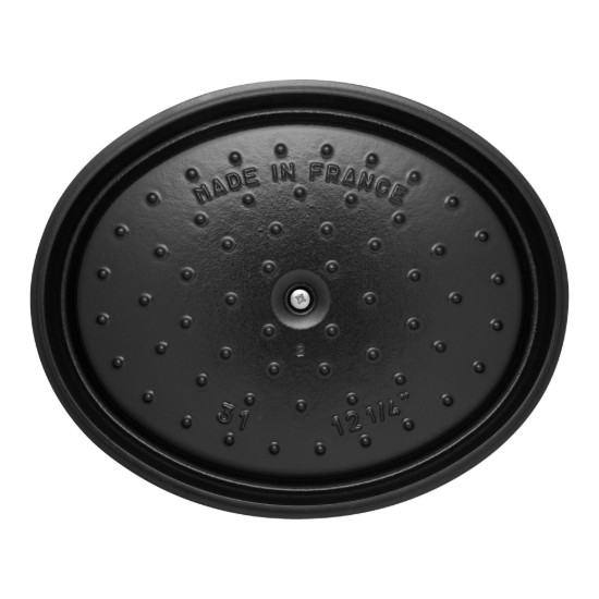 Oala Cocotte ovala, fonta, 31cm/5,5L, White Truffle - Staub