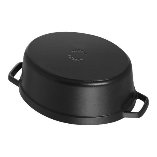 Oala Cocotte ovala, fonta, 33cm/6,7L, Black - Staub
