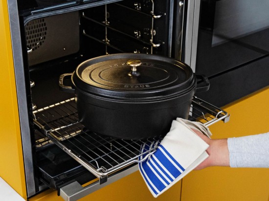 Oala Cocotte ovala, fonta, 33cm/6,7L, Black - Staub