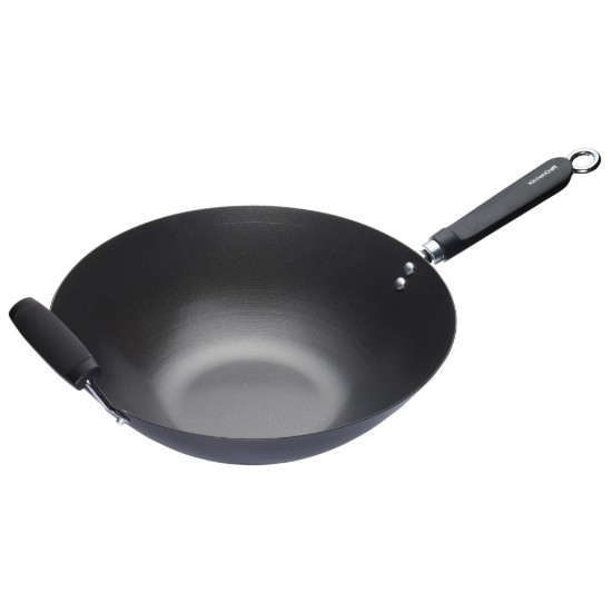 Tigaie wok, otel-carbon, 35,5 cm - Kitchen Craft