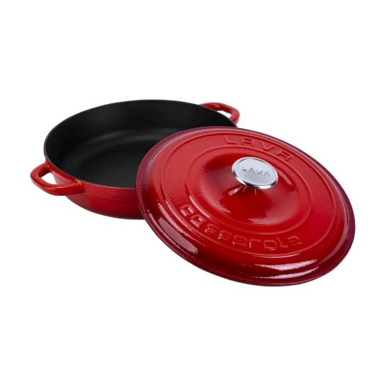 Cratita fonta, 28cm/3,26L, "New Heritage", Rosu - LAVA