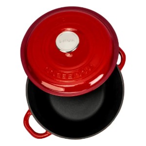 Cratita fonta, 26cm/4,86L, "New Heritage", Rosu - LAVA