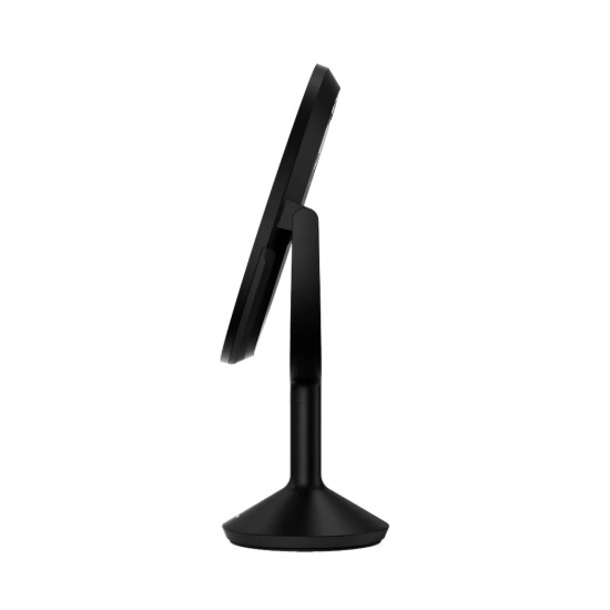 Oglinda cosmetica cu senzor, 25 cm, "Trio Max", Matte Black Steel - simplehuman