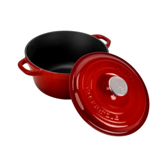 Cratita fonta, 24cm/4,07L, "New Heritage", Rosu - LAVA