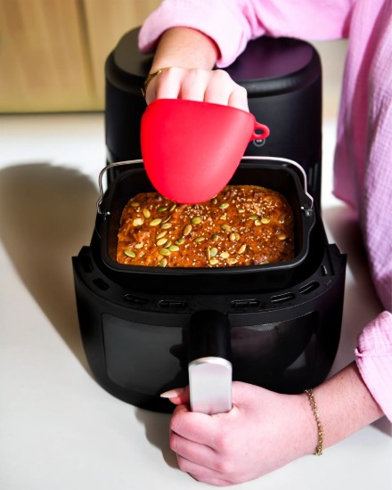 Recipient dreptunghiular pentru airfryer, otel, 20 x 13 cm - PYREX