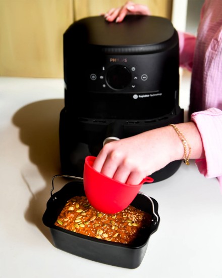 Recipient dreptunghiular pentru airfryer, otel, 20 x 13 cm - PYREX