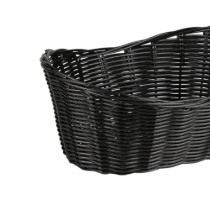 Cos oval pentru paine, plastic, 28 x 21 cm, Negru - Kesper