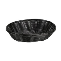 Cos oval pentru paine, plastic, 24 x 20 cm, Negru - Kesper