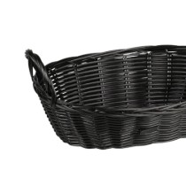 Cos oval pentru paine, plastic, 29 x 18 cm, Negru - Kesper