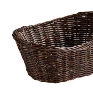 Cos oval pentru paine, plastic, 28 x 21 cm, Maro - Kesper