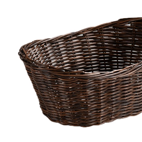 Cos oval pentru paine, plastic, 28 x 21 cm, Maro - Kesper