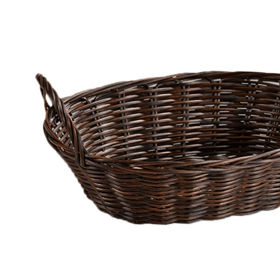 Cos oval pentru paine, plastic, 29 x 18 cm, Maro - Kesper