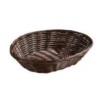 Cos oval pentru paine, plastic, 24 x 20 cm, Maro - Kesper