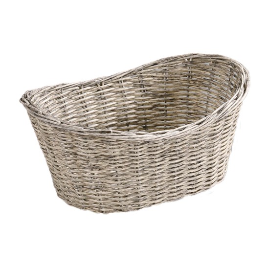 Cos oval pentru paine, plastic, 28 x 21 cm, Gri - Kesper