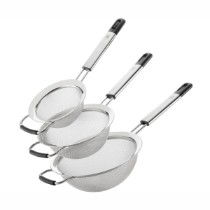 Set 3 strecuratori, inox, 12/16/19 cm - BRA