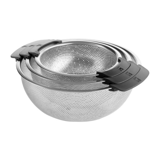 Set 3 strecuratori cu 2 manere, inox, 18/22/26 cm - BRA
