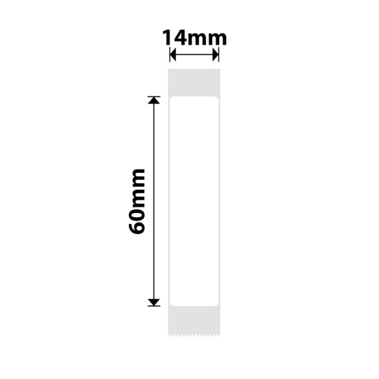 Rola etichete autoadezive, 14x60mm, 110 buc/rola, Alb - NIIMBOT