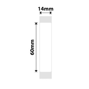 Rola etichete autoadezive N1, 14x60mm, 110 buc/rola, Alb - NIIMBOT