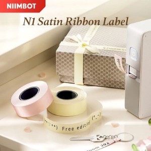 Rola panglica N1, satin, 14mm x 5,1m, Roz - NIIMBOT