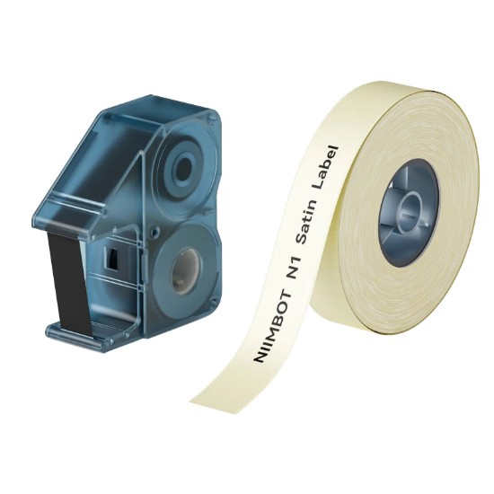 Rola panglica N1, satin, 14mm x 5,1m, Bej - NIIMBOT